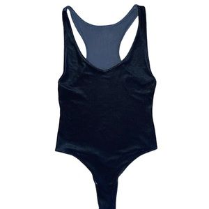 American Apparel black velvet bodysuit